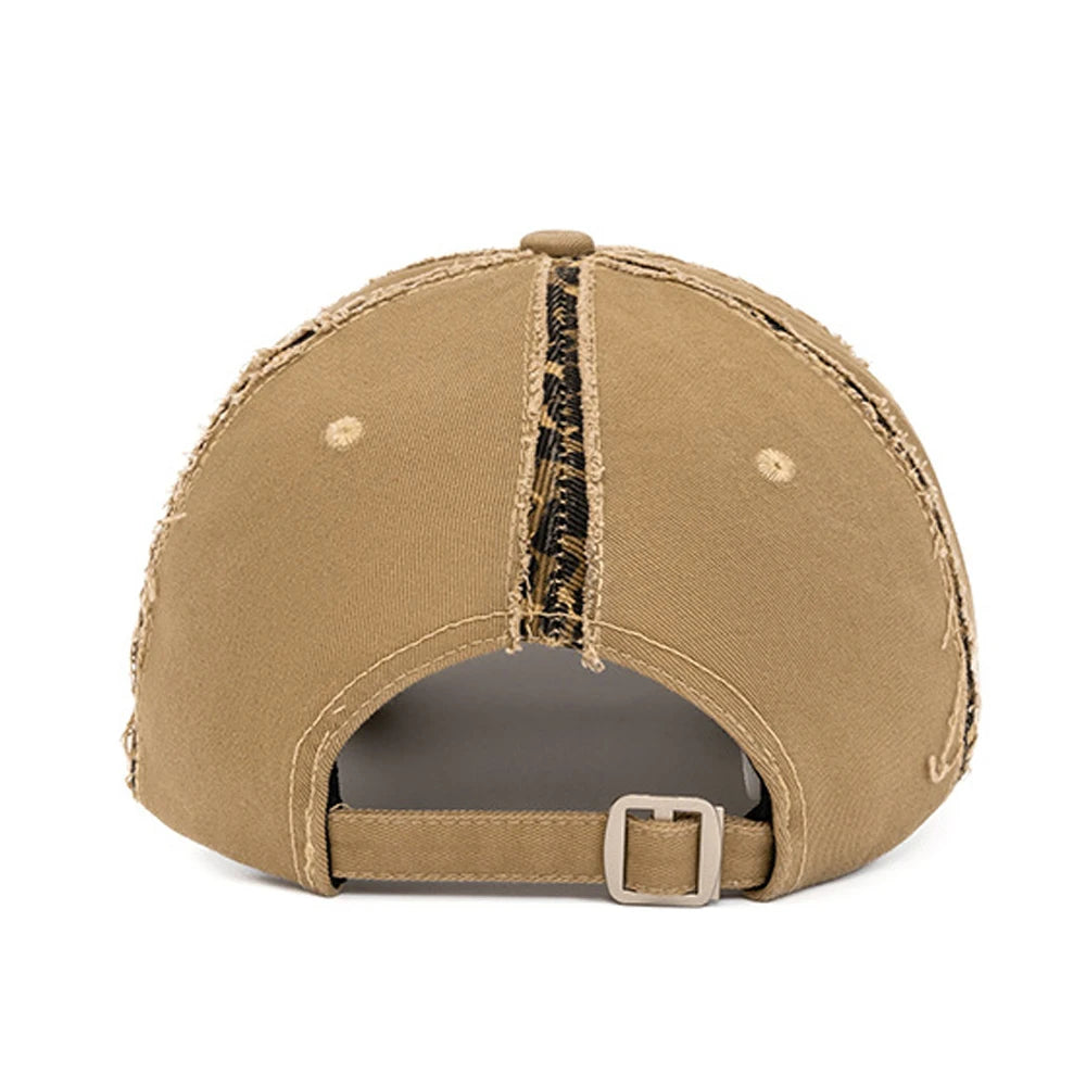 Streetwear Distressed Cotton Cap