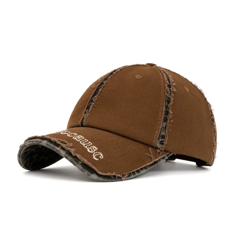 Streetwear Distressed Cotton Cap