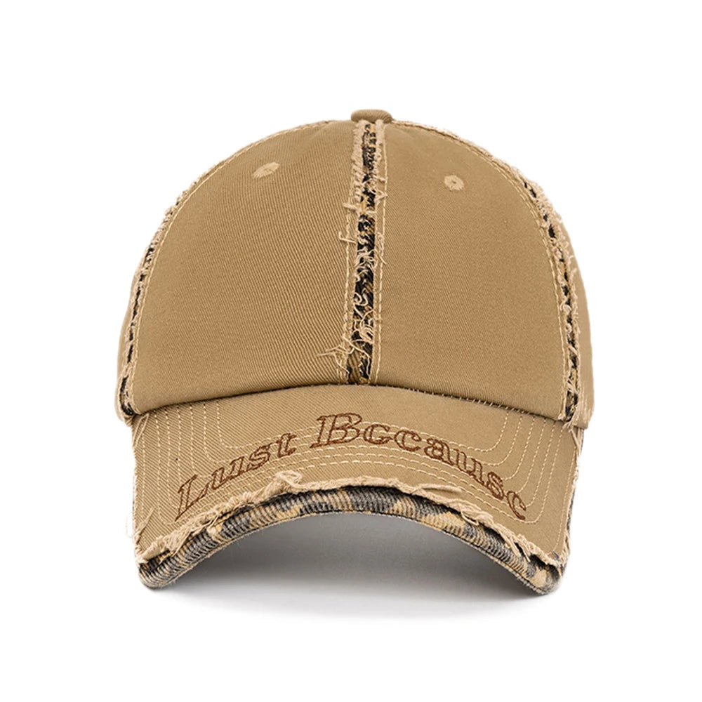 Streetwear Distressed Cotton Cap