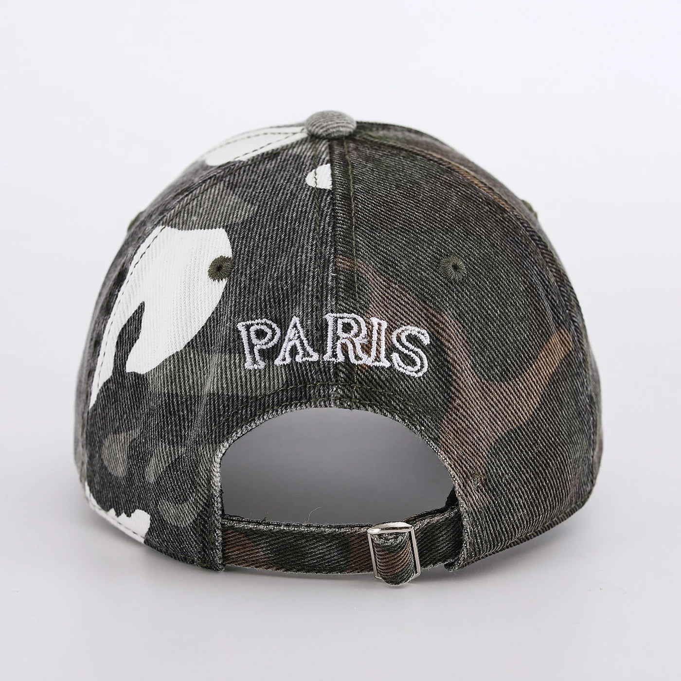 Distressed Patchwork Camouflage Baseball