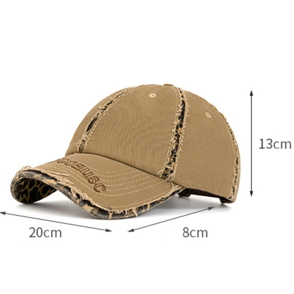 Streetwear Distressed Cotton Cap