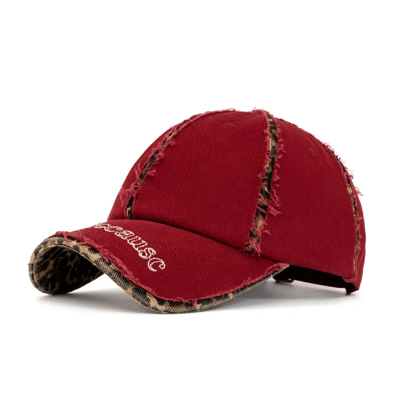 Streetwear Distressed Cotton Cap