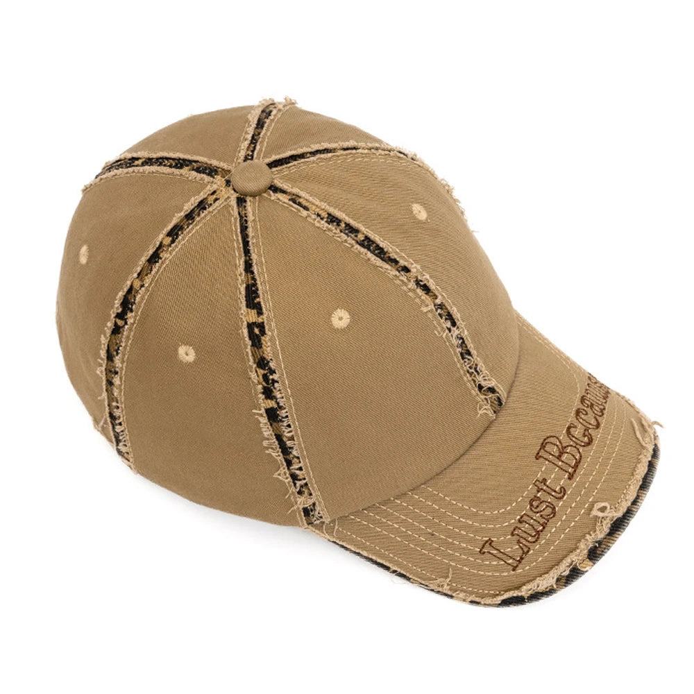 Streetwear Distressed Cotton Cap