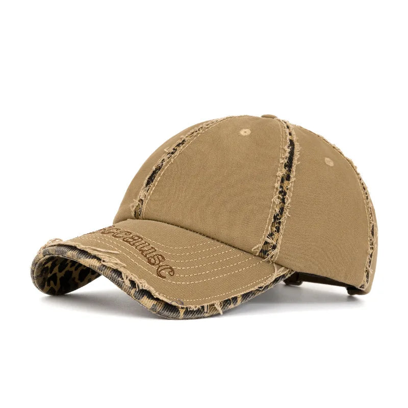 Streetwear Distressed Cotton Cap
